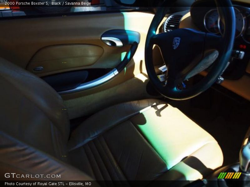 Black / Savanna Beige 2000 Porsche Boxster S