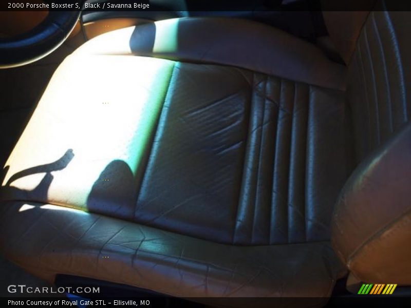 Black / Savanna Beige 2000 Porsche Boxster S