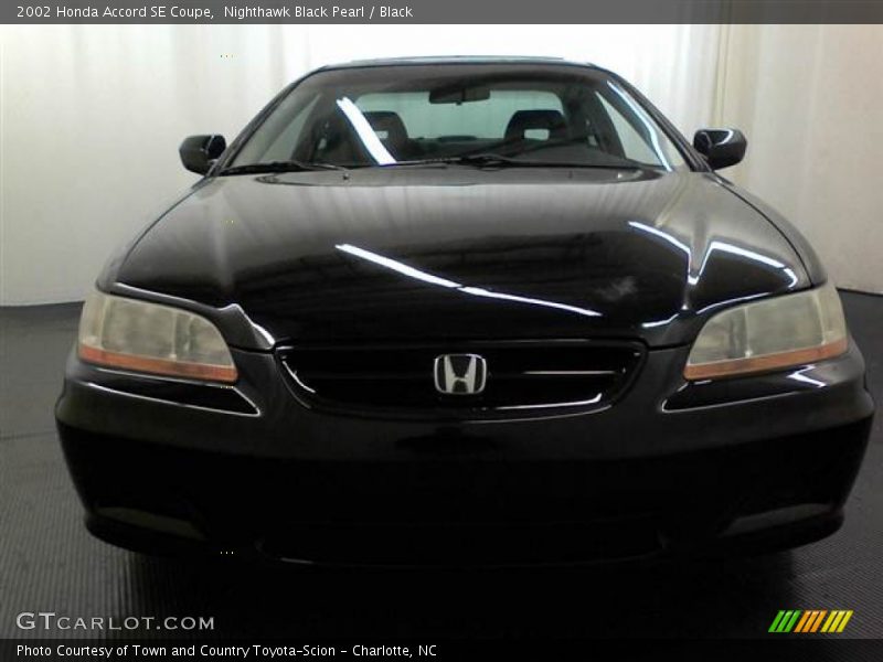 Nighthawk Black Pearl / Black 2002 Honda Accord SE Coupe