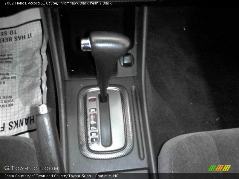 Nighthawk Black Pearl / Black 2002 Honda Accord SE Coupe