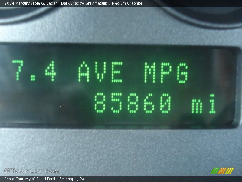 Dark Shadow Grey Metallic / Medium Graphite 2004 Mercury Sable GS Sedan