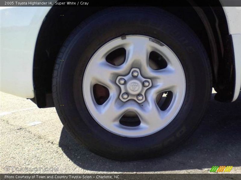 Super White / Gray 2005 Toyota Highlander I4