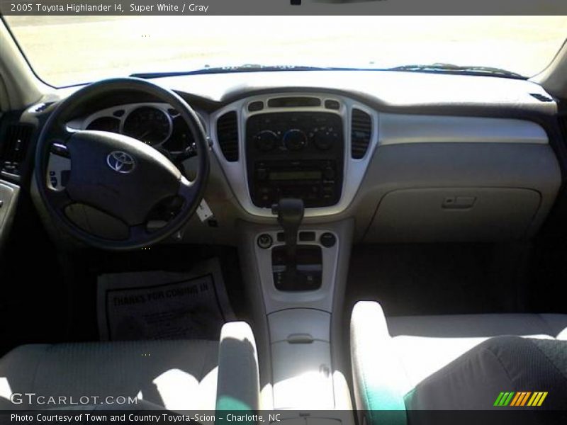 Super White / Gray 2005 Toyota Highlander I4