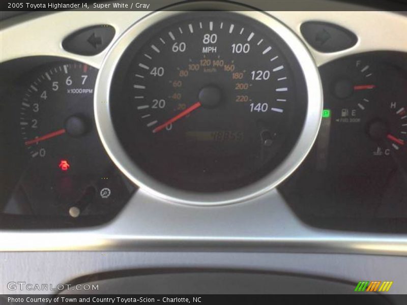 Super White / Gray 2005 Toyota Highlander I4