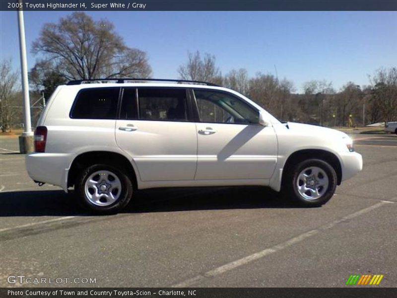 Super White / Gray 2005 Toyota Highlander I4