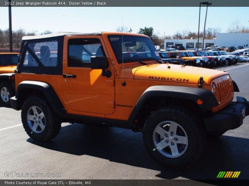 Dozer Yellow / Black 2012 Jeep Wrangler Rubicon 4X4