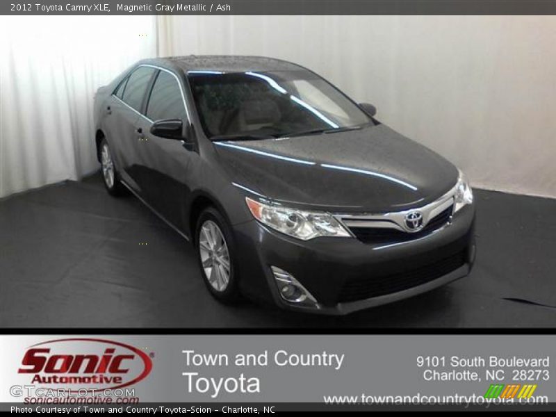 Magnetic Gray Metallic / Ash 2012 Toyota Camry XLE