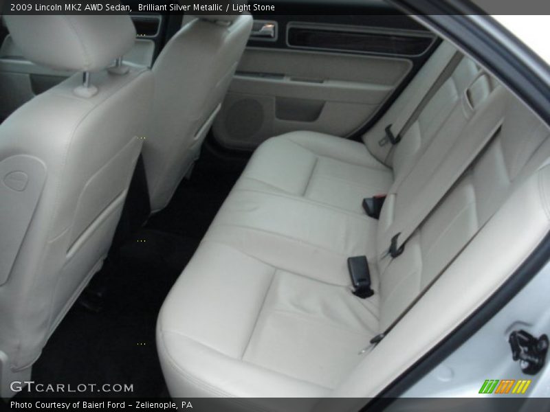 Brilliant Silver Metallic / Light Stone 2009 Lincoln MKZ AWD Sedan