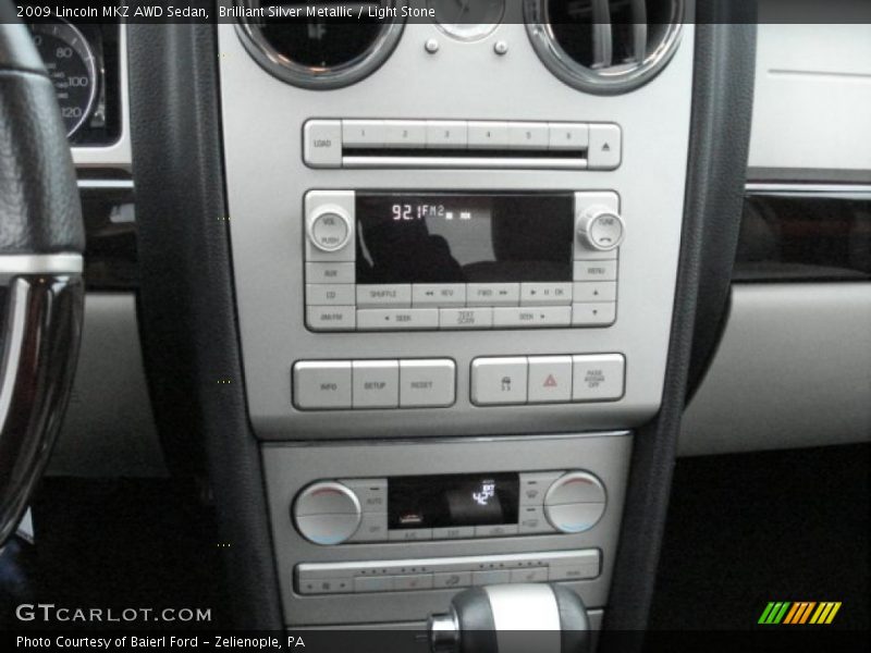Brilliant Silver Metallic / Light Stone 2009 Lincoln MKZ AWD Sedan