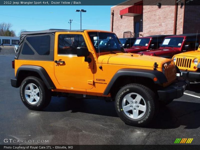 Dozer Yellow / Black 2012 Jeep Wrangler Sport 4x4