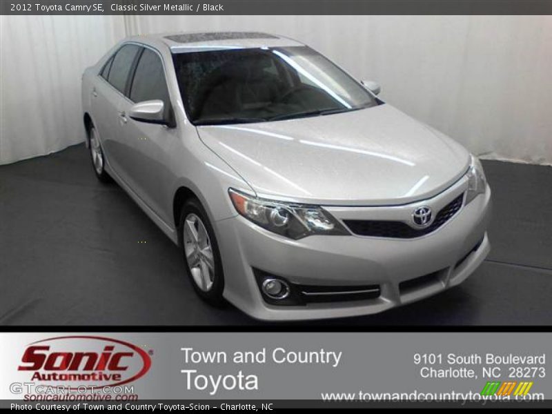 Classic Silver Metallic / Black 2012 Toyota Camry SE