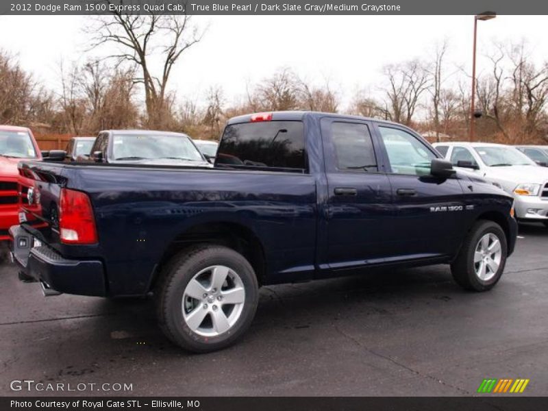 True Blue Pearl / Dark Slate Gray/Medium Graystone 2012 Dodge Ram 1500 Express Quad Cab