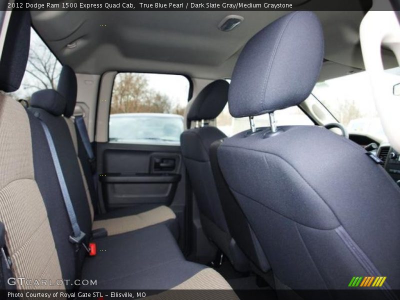 True Blue Pearl / Dark Slate Gray/Medium Graystone 2012 Dodge Ram 1500 Express Quad Cab