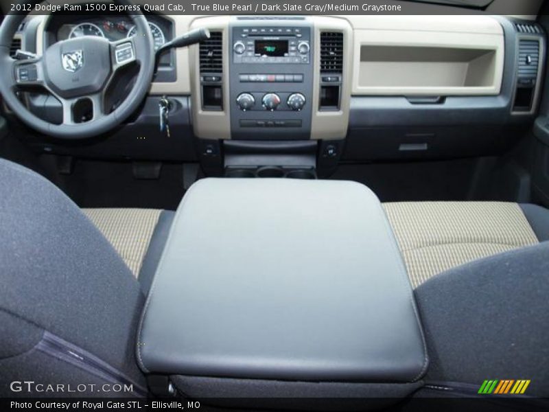 True Blue Pearl / Dark Slate Gray/Medium Graystone 2012 Dodge Ram 1500 Express Quad Cab