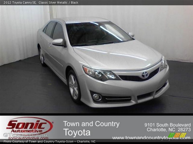 Classic Silver Metallic / Black 2012 Toyota Camry SE