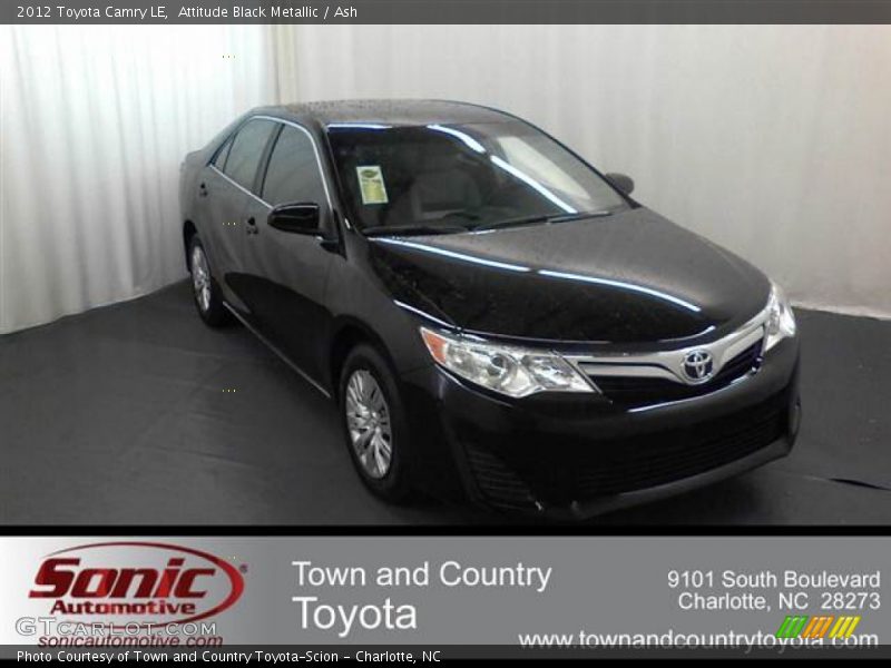 Attitude Black Metallic / Ash 2012 Toyota Camry LE