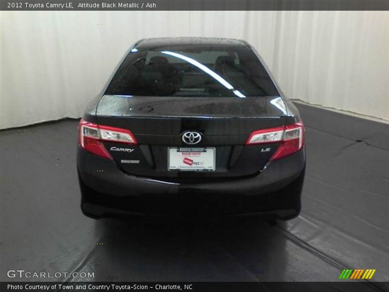 Attitude Black Metallic / Ash 2012 Toyota Camry LE
