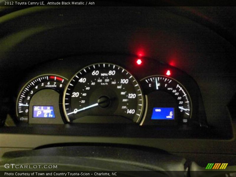 Attitude Black Metallic / Ash 2012 Toyota Camry LE