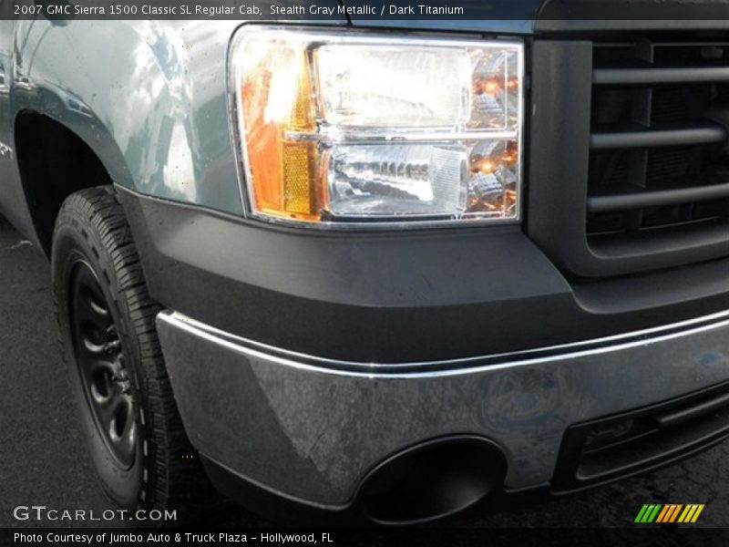 Stealth Gray Metallic / Dark Titanium 2007 GMC Sierra 1500 Classic SL Regular Cab