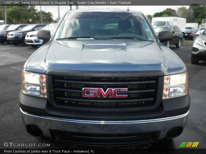 Stealth Gray Metallic / Dark Titanium 2007 GMC Sierra 1500 Classic SL Regular Cab