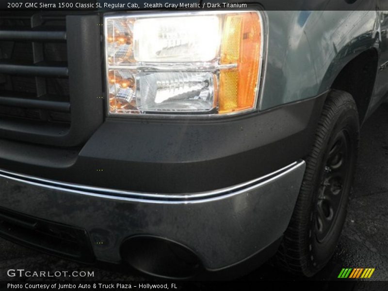 Stealth Gray Metallic / Dark Titanium 2007 GMC Sierra 1500 Classic SL Regular Cab