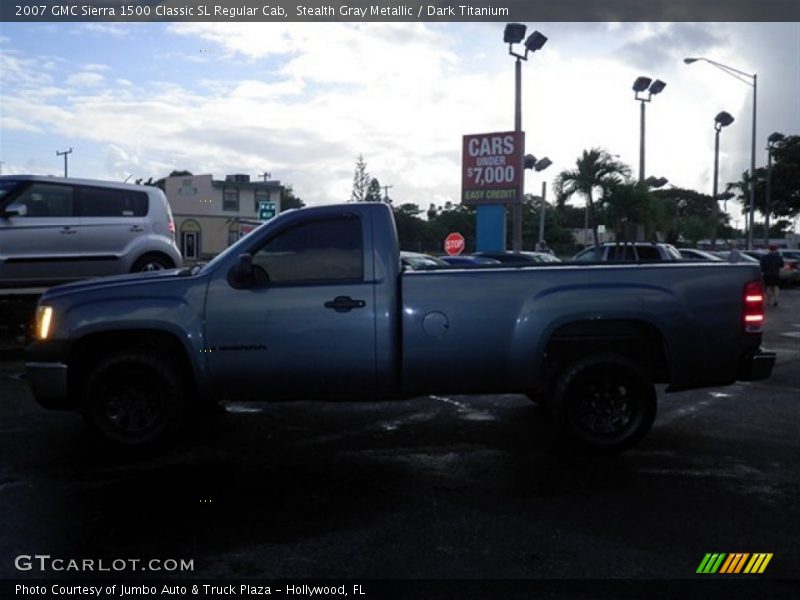 Stealth Gray Metallic / Dark Titanium 2007 GMC Sierra 1500 Classic SL Regular Cab