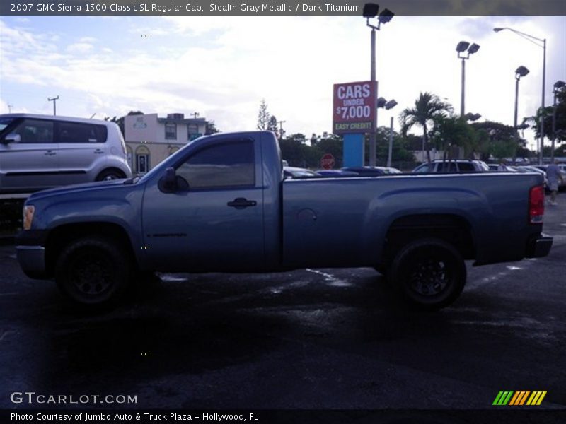 Stealth Gray Metallic / Dark Titanium 2007 GMC Sierra 1500 Classic SL Regular Cab