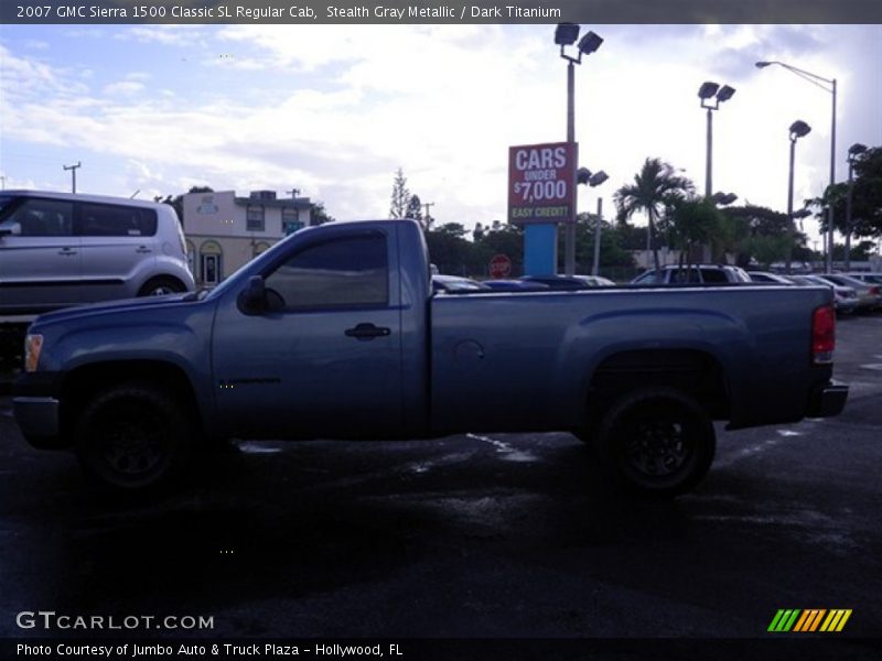Stealth Gray Metallic / Dark Titanium 2007 GMC Sierra 1500 Classic SL Regular Cab
