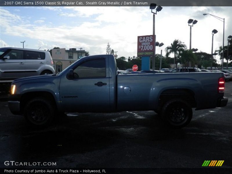 Stealth Gray Metallic / Dark Titanium 2007 GMC Sierra 1500 Classic SL Regular Cab