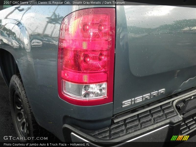 Stealth Gray Metallic / Dark Titanium 2007 GMC Sierra 1500 Classic SL Regular Cab