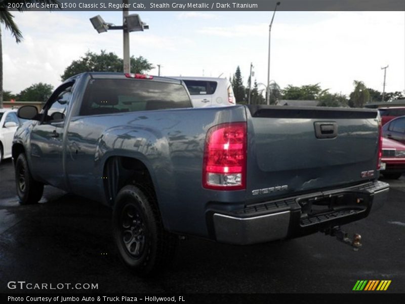 Stealth Gray Metallic / Dark Titanium 2007 GMC Sierra 1500 Classic SL Regular Cab