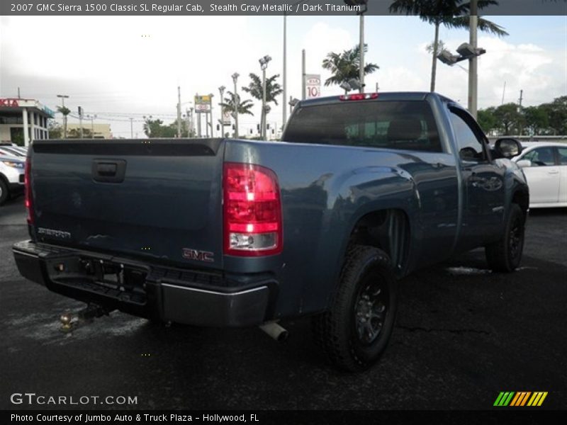 Stealth Gray Metallic / Dark Titanium 2007 GMC Sierra 1500 Classic SL Regular Cab