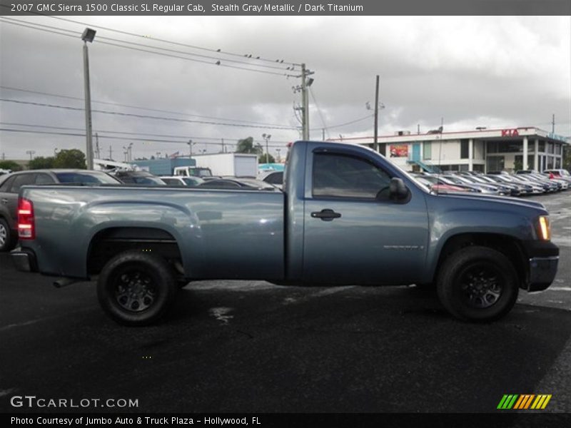 Stealth Gray Metallic / Dark Titanium 2007 GMC Sierra 1500 Classic SL Regular Cab