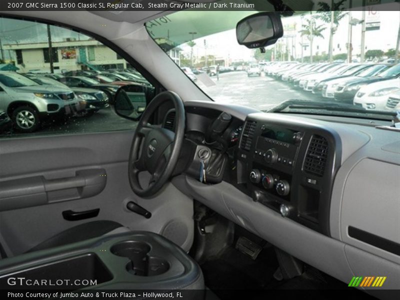 Stealth Gray Metallic / Dark Titanium 2007 GMC Sierra 1500 Classic SL Regular Cab