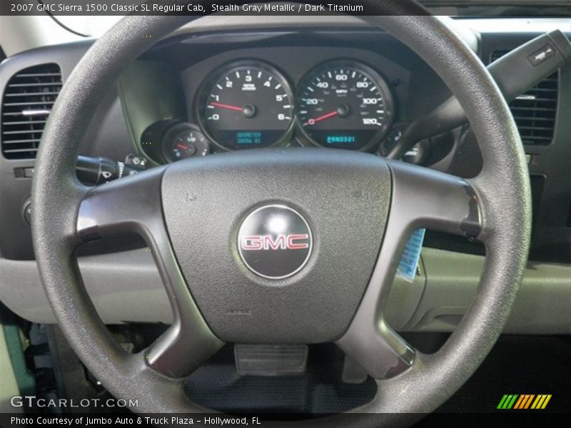 Stealth Gray Metallic / Dark Titanium 2007 GMC Sierra 1500 Classic SL Regular Cab