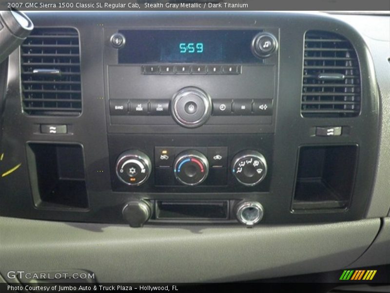 Stealth Gray Metallic / Dark Titanium 2007 GMC Sierra 1500 Classic SL Regular Cab