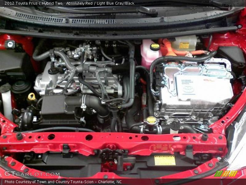  2012 Prius c Hybrid Two Engine - 1.5 Liter DOHC 16-Valve VVT-i 4 Cylinder Gasoline/Electric Hybrid