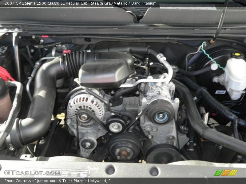 Stealth Gray Metallic / Dark Titanium 2007 GMC Sierra 1500 Classic SL Regular Cab