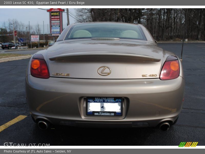Egyptian Sand Pearl / Ecru Beige 2003 Lexus SC 430