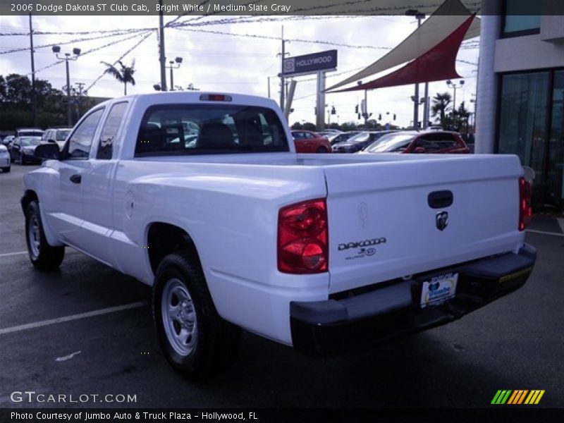 Bright White / Medium Slate Gray 2006 Dodge Dakota ST Club Cab