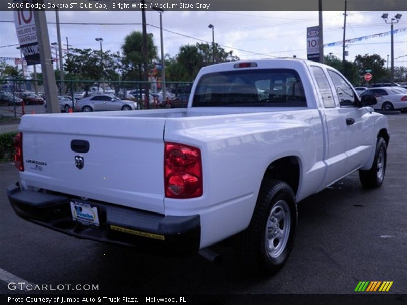 Bright White / Medium Slate Gray 2006 Dodge Dakota ST Club Cab