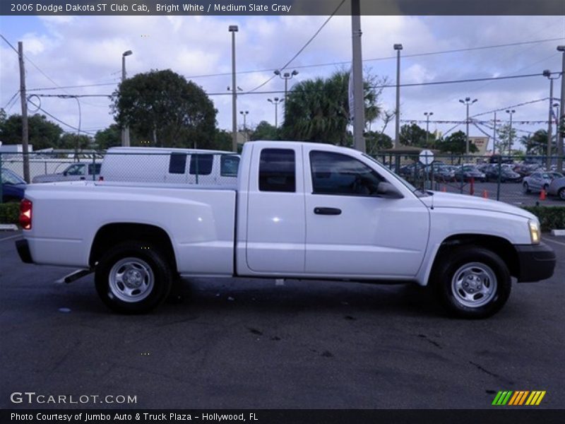 Bright White / Medium Slate Gray 2006 Dodge Dakota ST Club Cab