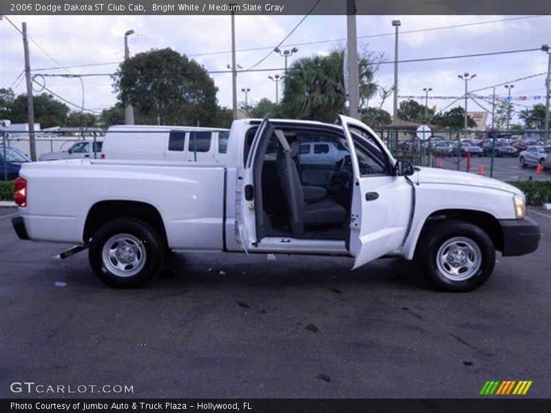 Bright White / Medium Slate Gray 2006 Dodge Dakota ST Club Cab