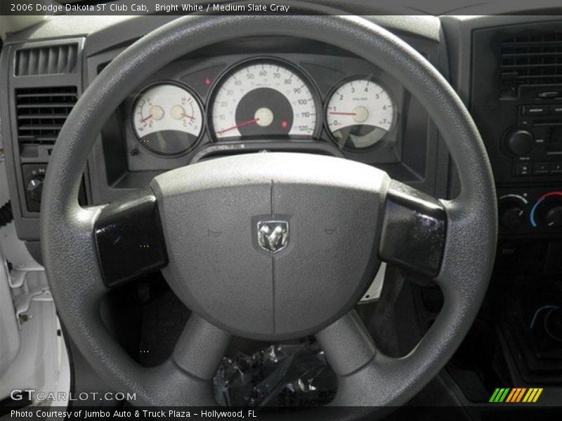 Bright White / Medium Slate Gray 2006 Dodge Dakota ST Club Cab