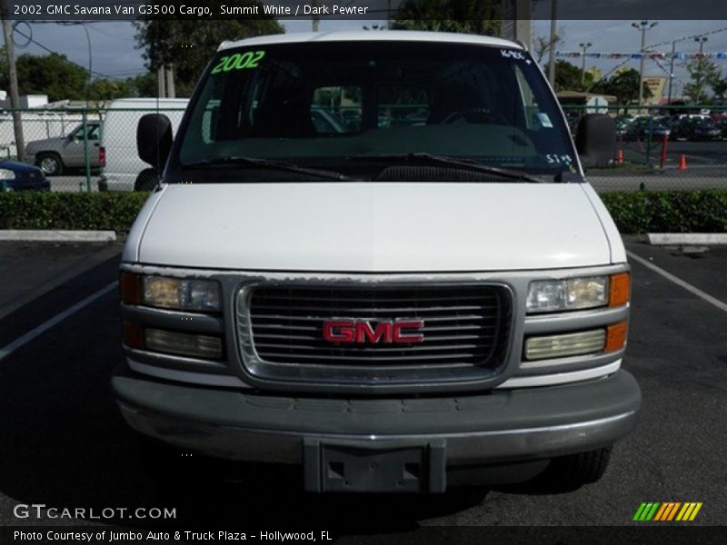 Summit White / Dark Pewter 2002 GMC Savana Van G3500 Cargo