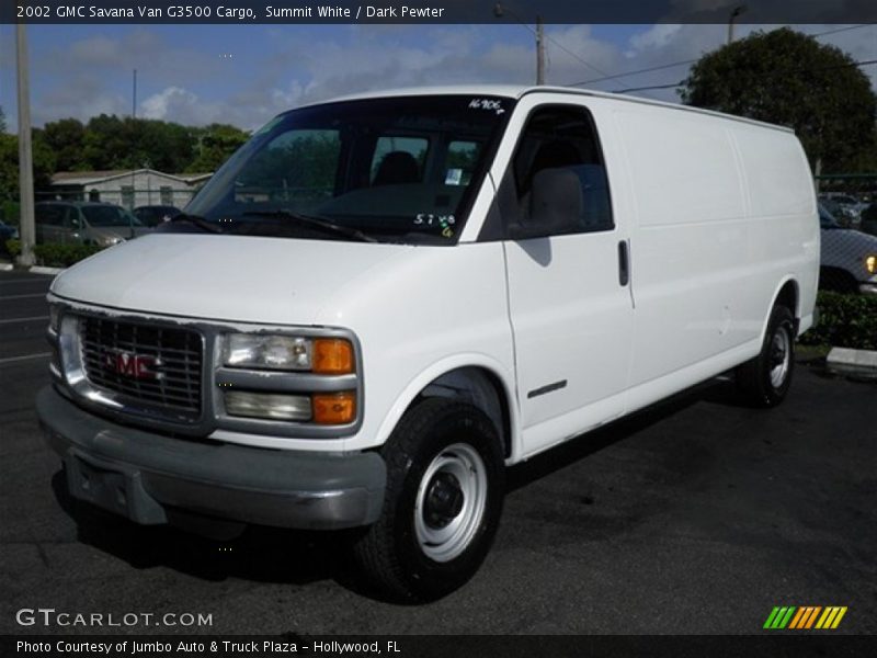 Summit White / Dark Pewter 2002 GMC Savana Van G3500 Cargo