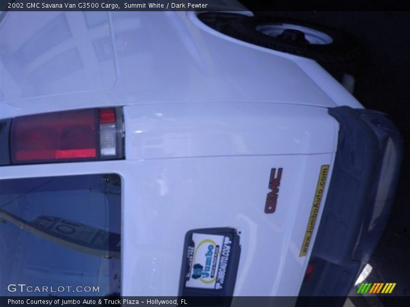 Summit White / Dark Pewter 2002 GMC Savana Van G3500 Cargo