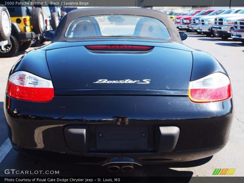 Black / Savanna Beige 2000 Porsche Boxster S