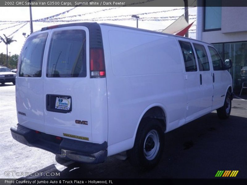 Summit White / Dark Pewter 2002 GMC Savana Van G3500 Cargo