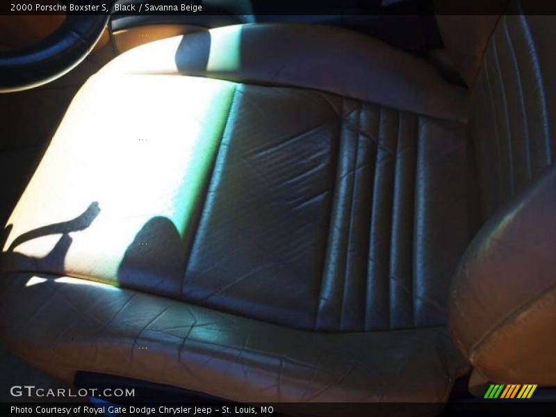Black / Savanna Beige 2000 Porsche Boxster S